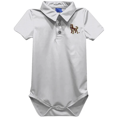 Infant Vive La Fete White Bloomsburg Huskies Polo Bodysuit