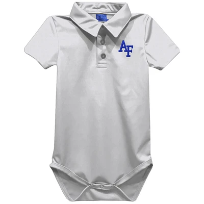 Infant Vive La Fete White Air Force Falcons Polo Bodysuit