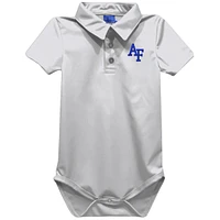Infant Vive La Fete White Air Force Falcons Polo Bodysuit