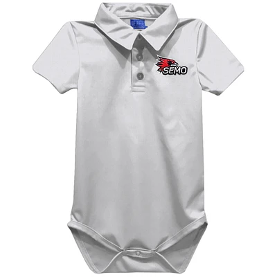 Infant Vive La Fete White SEMO Redhawks Polo Bodysuit