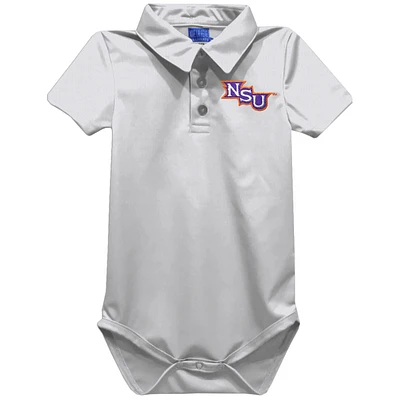 Infant Vive La Fete White Northwestern State Demons Polo Bodysuit