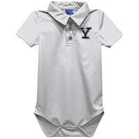 Infant Vive La Fete White Yale Bulldogs Polo Bodysuit