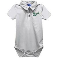 Infant Vive La Fete White South Florida Bulls Polo Bodysuit