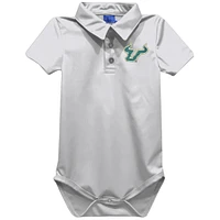 Infant Vive La Fete White South Florida Bulls Polo Bodysuit