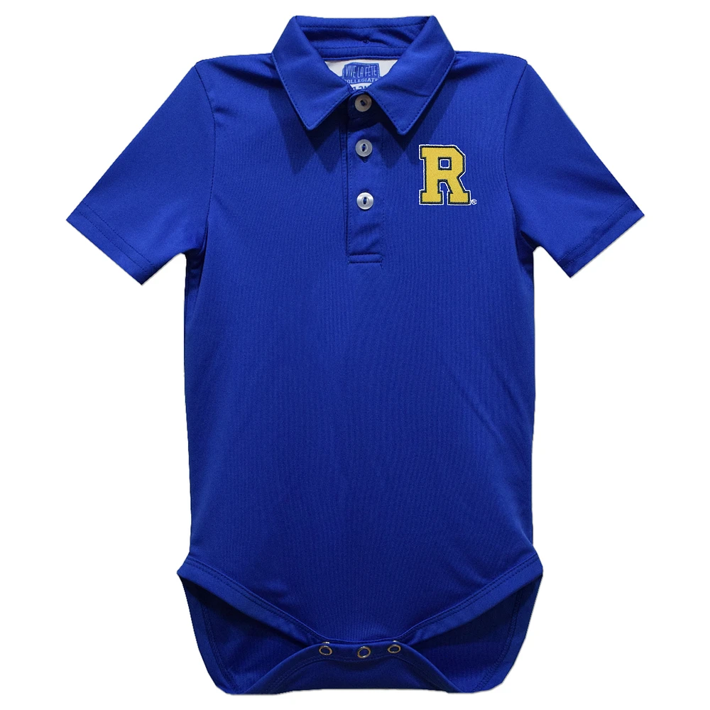Infant Vive La Fete Blue Rochester Yellow Jackets Polo Bodysuit