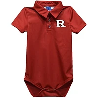 Infant Vive La Fete Scarlet Rutgers Scarlet Knights Polo Bodysuit