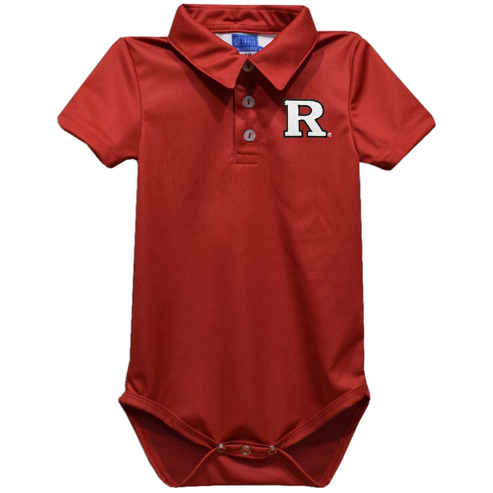 Infant Vive La Fete Scarlet Rutgers Scarlet Knights Polo Bodysuit