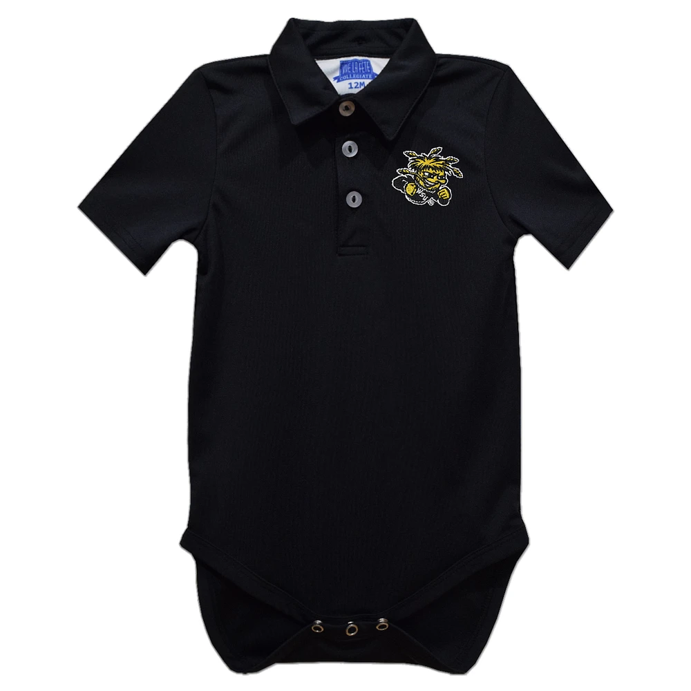 Infant Vive La Fete Black Wichita State Shockers Polo Bodysuit