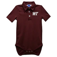 Infant Vive La Fete Maroon West Texas A&M Buffaloes Polo Bodysuit