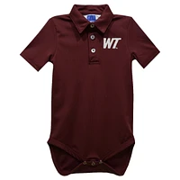 Infant Vive La Fete Maroon West Texas A&M Buffaloes Polo Bodysuit