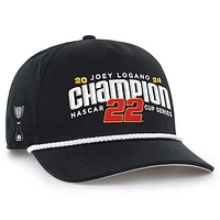 Men's '47 Black Joey Logano 2024 NASCAR Cup Series Champion Hitch Rope Adjustable Hat