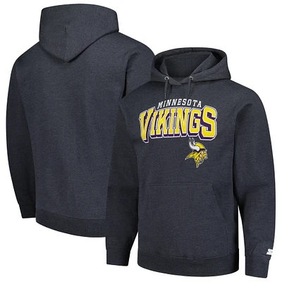 Men's Starter Charcoal Minnesota Vikings Vintage Pullover Hoodie