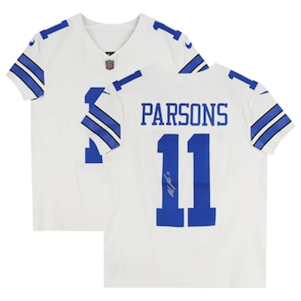 Micah Parsons Dallas Cowboys Autographed Nike White Elite Jersey