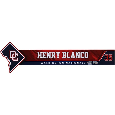 Henry Blanco Washington Nationals Player-Issued #35 Nameplate from the 2024 MLB Season