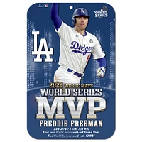 WinCraft Freddie Freeman Los Angeles Dodgers 2024 World Series MVP 11" x 17" Indoor/Outdoor Sign