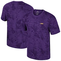 Men's Colosseum Purple LSU Tigers Floral Printed T-Shirt
