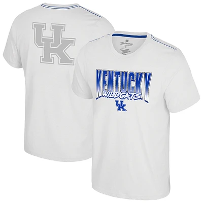 Men's Colosseum White Kentucky Wildcats Dual Logo T-Shirt