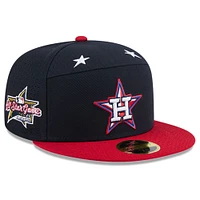 Men's New Era Navy/Red  Houston Astros 2025 MLB All-Star Game Workout Side Patch 59FIFTY Fitted Hat