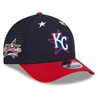 Men's New Era Navy/Red  Kansas City Royals 2025 MLB All-Star Game Workout 9FORTY M-Crown Adjustable Hat