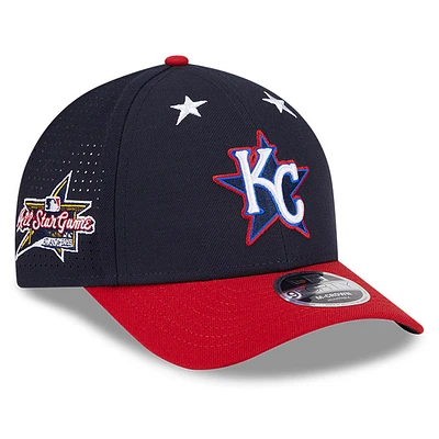 Men's New Era Navy/Red  Kansas City Royals 2025 MLB All-Star Game Workout 9FORTY M-Crown Adjustable Hat