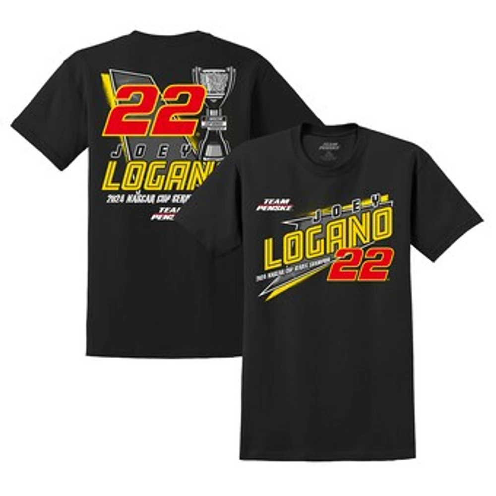 Men's Black Joey Logano 2024 NASCAR Cup Series Champion Lifestyle T-Shirt