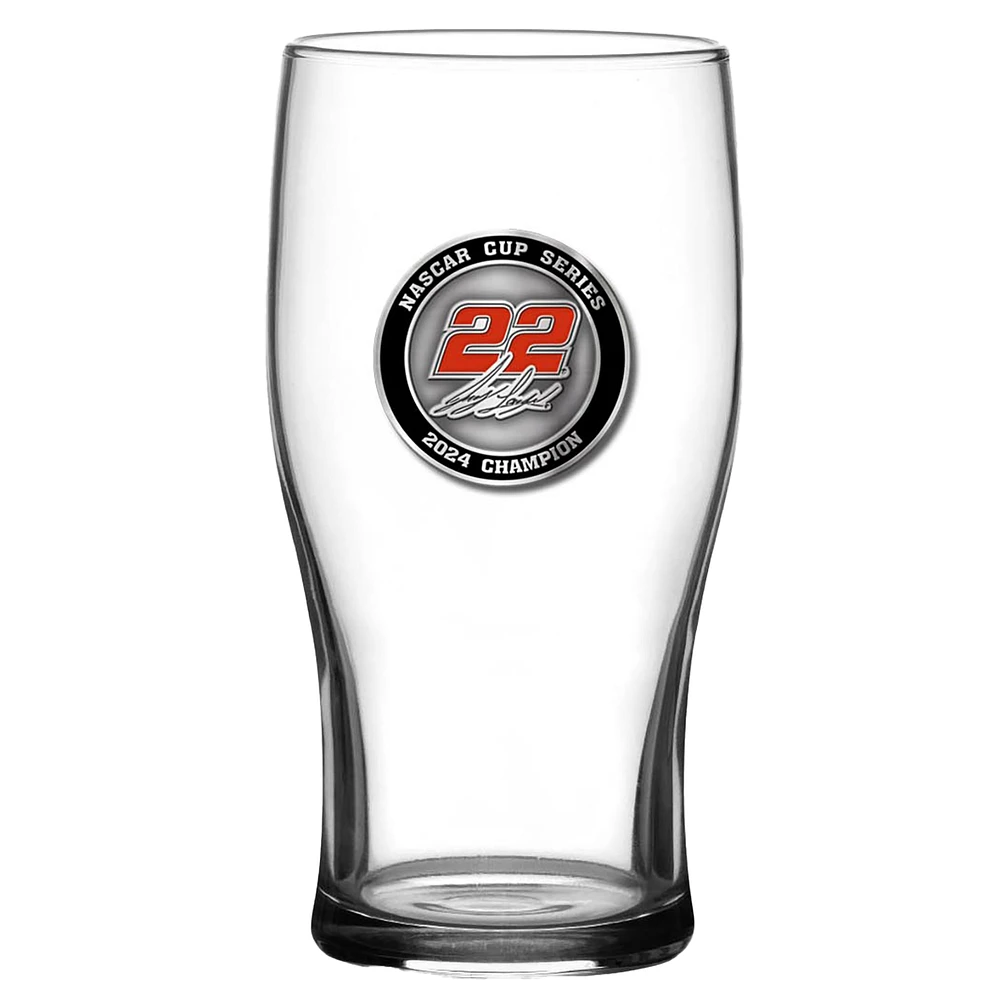 Joey Logano 2024 NASCAR Cup Series Champion 20oz. Pub Glass