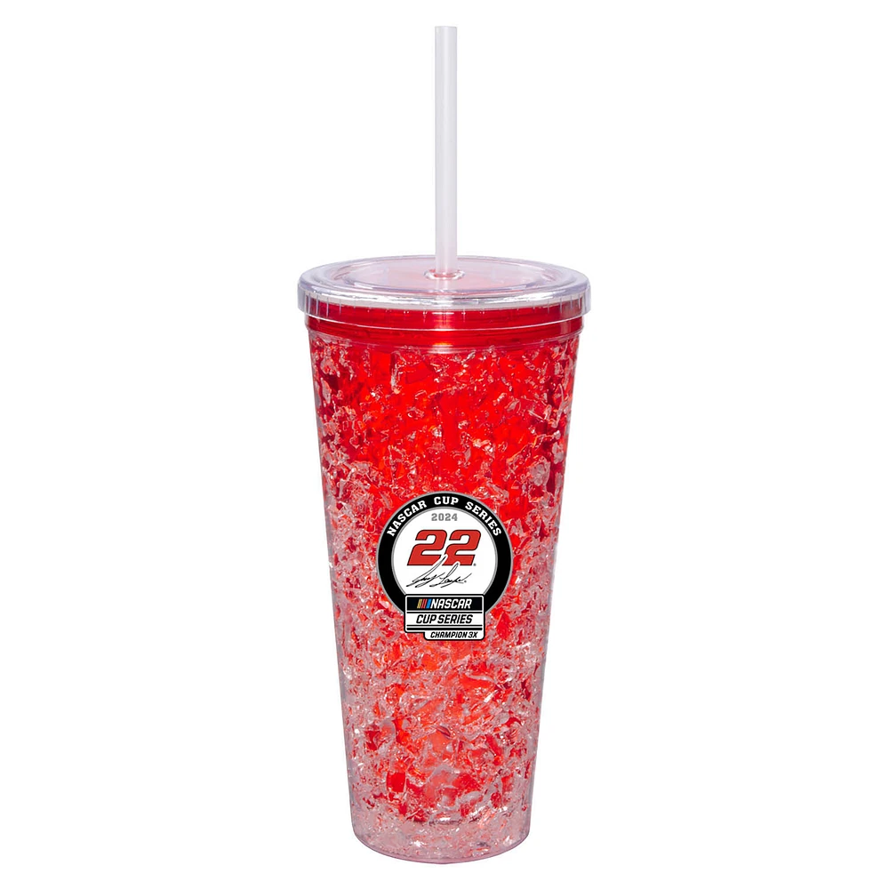 Joey Logano Three-Time NASCAR Cup Series Champion 22oz. Freezer Sip 'n' Go Tumbler