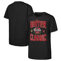 Youth Black Chicago Blackhawks 2025 NHL Winter Classic Game Day T-Shirt