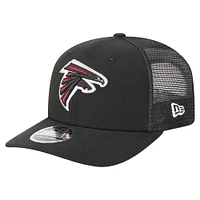 Men's New Era  Black Atlanta Falcons Team Collection 9SEVENTY Stretch-Snap Adjustable Hat