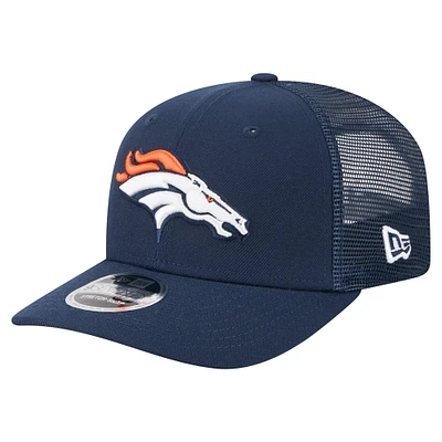 Men's New Era  Navy Denver Broncos Team Collection 9SEVENTY Stretch-Snap Adjustable Hat