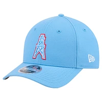 Men's New Era  Light Blue Houston Oilers Team Collection 9FORTY M-Crown Adjustable Hat