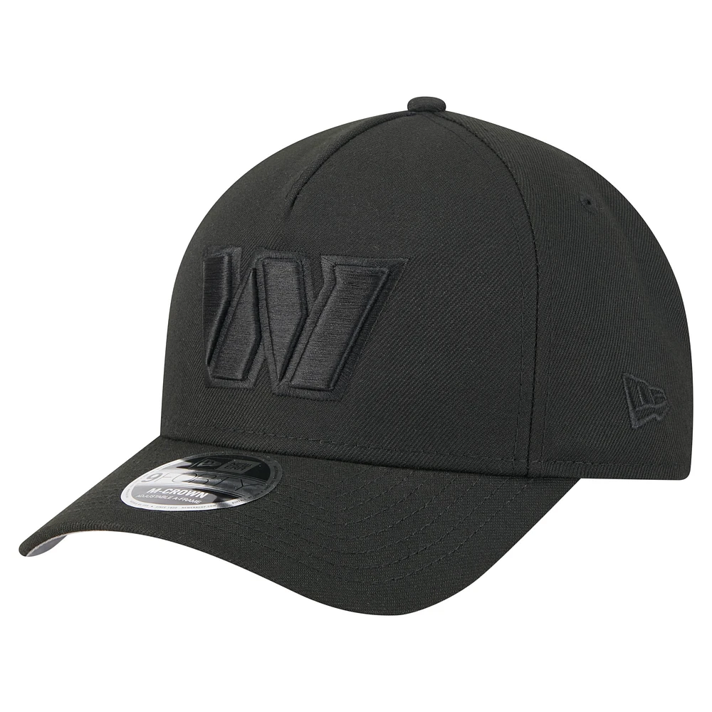 Men's New Era Black Washington Commanders Team Collection 9FORTY M-Crown A-Frame Adjustable Hat