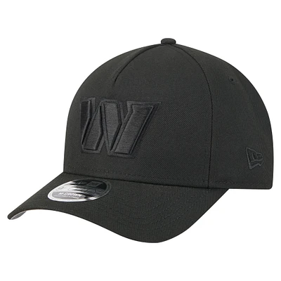 Men's New Era  Black Washington Commanders Team Collection 9FORTY M-Crown A-Frame Adjustable Hat