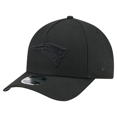 Men's New Era  Black New England Patriots Team Collection 9FORTY M-Crown A-Frame Adjustable Hat