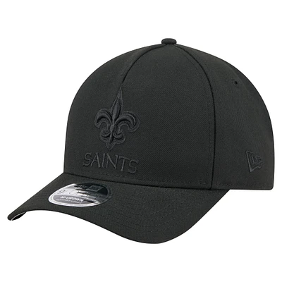 Men's New Era  Black New Orleans Saints Team Collection 9FORTY M-Crown A-Frame Adjustable Hat