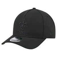 Men's New Era  Black New Orleans Saints Team Collection 9FORTY M-Crown A-Frame Adjustable Hat