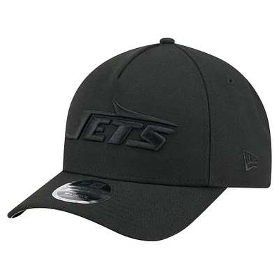 Men's New Era  Black New York Jets Team Collection 9FORTY M-Crown A-Frame Adjustable Hat