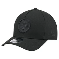 Men's New Era  Black Pittsburgh Steelers Team Collection 9FORTY M-Crown A-Frame Adjustable Hat