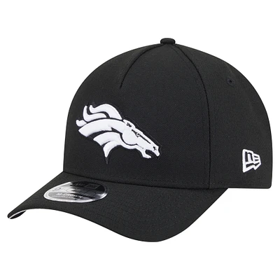 Men's New Era  Black Denver Broncos Team Collection 9FORTY M-Crown A-Frame Adjustable Hat