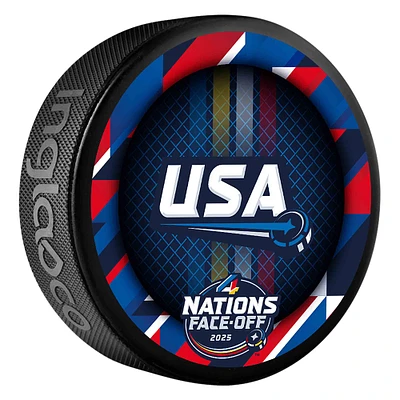 Inglasco USA 2025 4 Nations Face-Off Hockey Puck