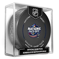 Inglasco 2025 4 Nations Face-Off Official Game Puck