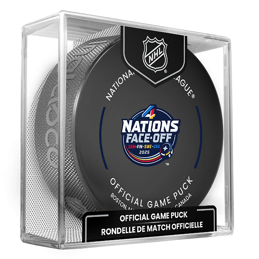 Inglasco 2025 4 Nations Face-Off Official Game Puck