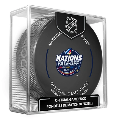 Inglasco 2025 4 Nations Face-Off Official Game Puck