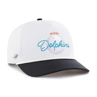 Men's '47 White/Black Miami Dolphins Gimmie Golf Hitch Rope Adjustable Hat