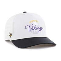 Men's '47 White/Black Minnesota Vikings Gimmie Golf Hitch Rope Adjustable Hat