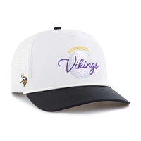 Men's '47 White/Black Minnesota Vikings Gimmie Golf Hitch Rope Adjustable Hat