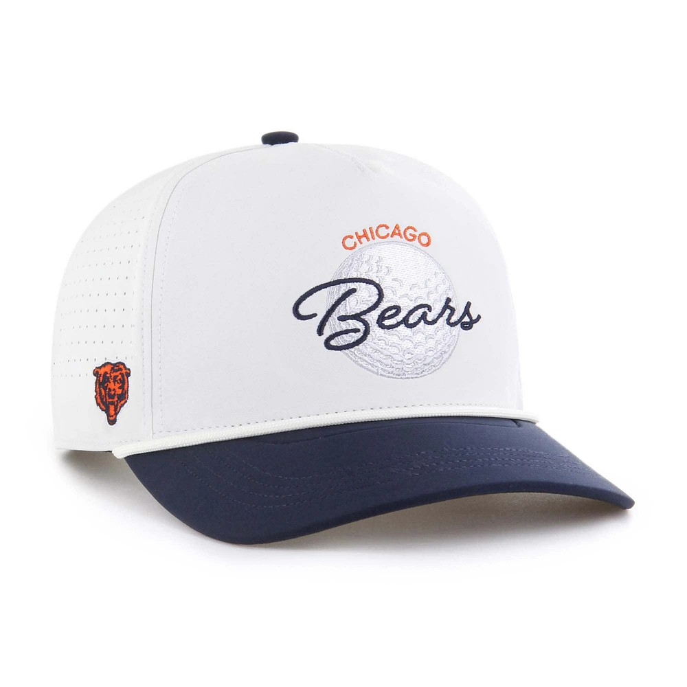 Men's '47 White/Navy Chicago Bears Gimmie Golf Hitch Rope Adjustable Hat