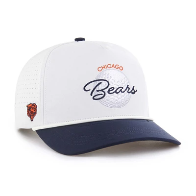 Men's '47 White/Navy Chicago Bears Gimmie Golf Hitch Rope Adjustable Hat