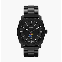 Men's Fossil Kansas Jayhawks Machine Stainless Steel Watch