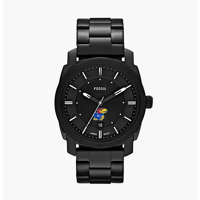 Men's Fossil Kansas Jayhawks Machine Stainless Steel Watch